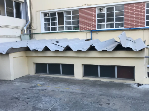 Telhado em amianto